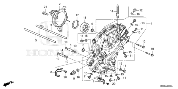 Left Cover CVT Transmission