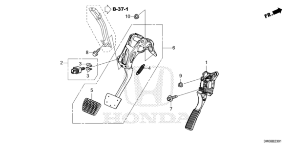 17800-T00-J01 Accelerator Pedal