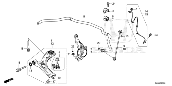 51360-3M0-J00 Lower Arm