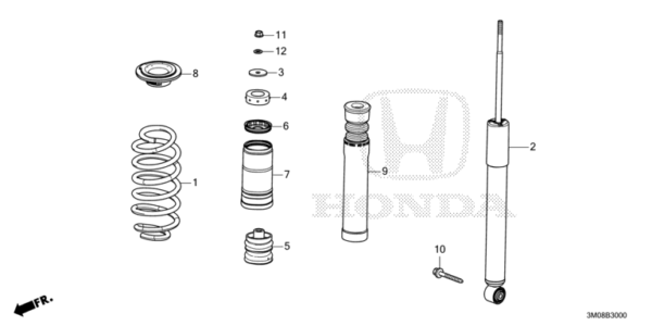 52611-3M3-T01 Rear Damper Unit