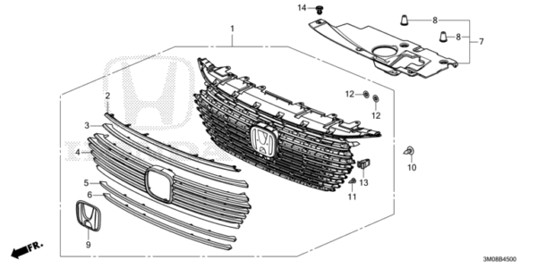 Front Grille Honda HRV