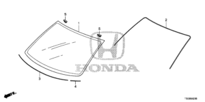 FRONT WINDSHIELD GLASS ASAHIMAS