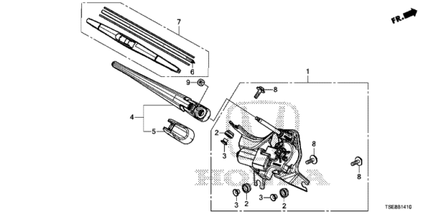 76700-TSA-K01 Windshield Motor