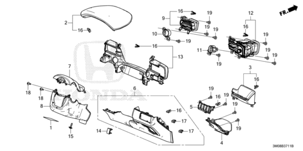 Instrument Panel Garnish R