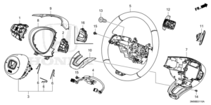 78501-3M0-N00ZA Steering Wheel
