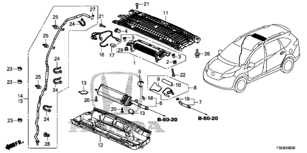 EVAPORATOR Honda BRV