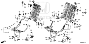 Honda HRV Rear Seat