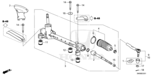 53400-3M3-T01 Box Assembly Steering