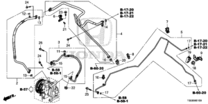 Honda BRV DISCHARGE HOSE