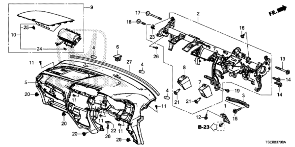 77820-TSA-K80ZA SRS Module