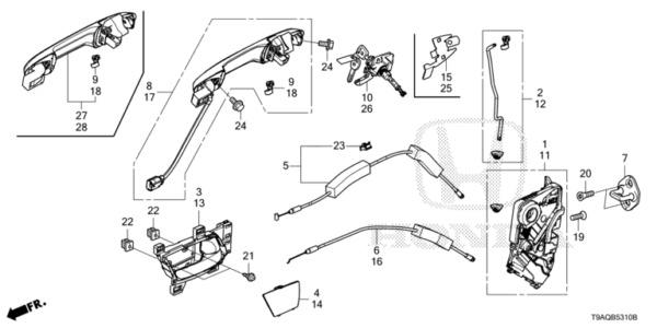 72150-T0A-J01 Door Latch